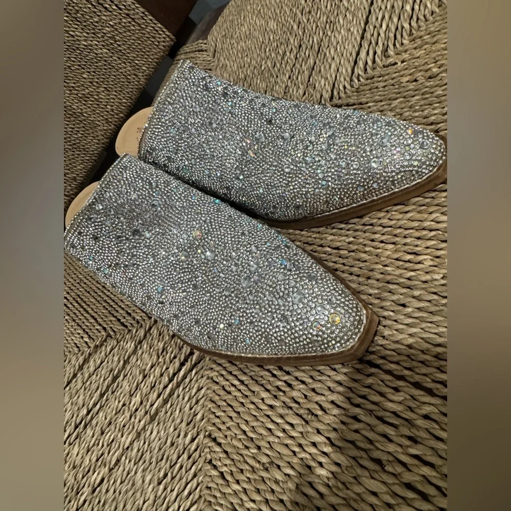 A Rider Girl Silver Rhinestone Mules
Excellent condition - Picture 3 of 7